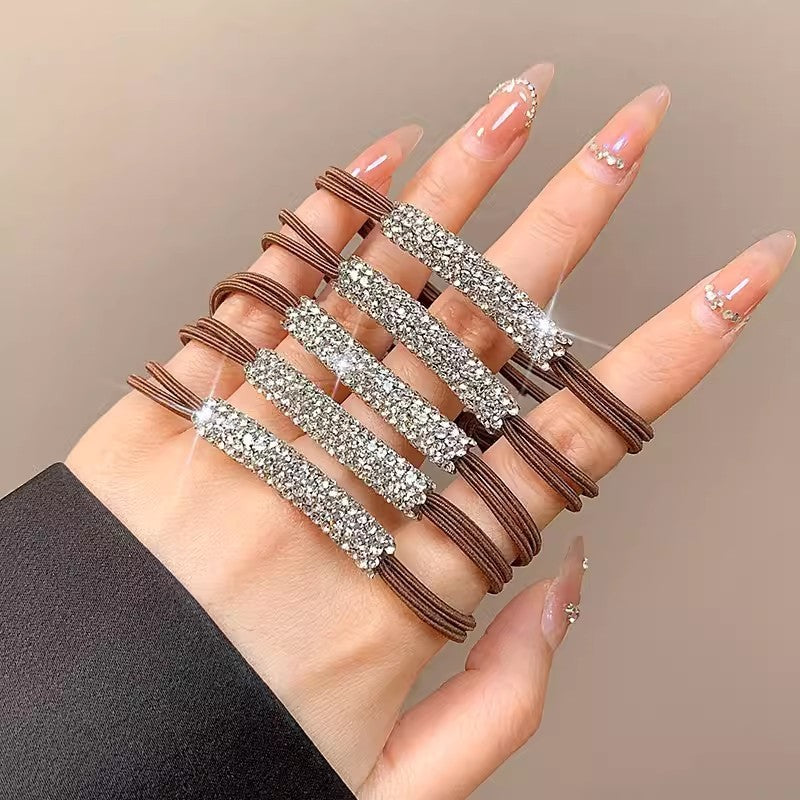 Wholesale Super Shiny Rhinestone High Elastic Hairband